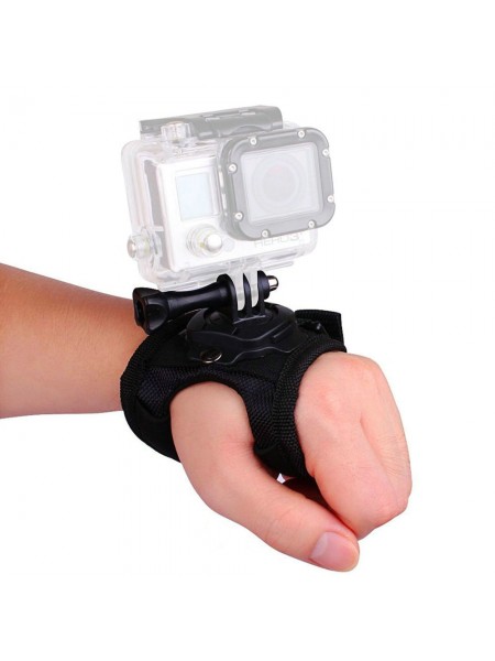 Поворотное крепление-перчатка на руку, кисть для экшн камер GoPro, Xiaomi, SJCAM, Sony 