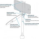 Портативный стабилизатор для телефона, стедикам для камеры GoPro, смартфона