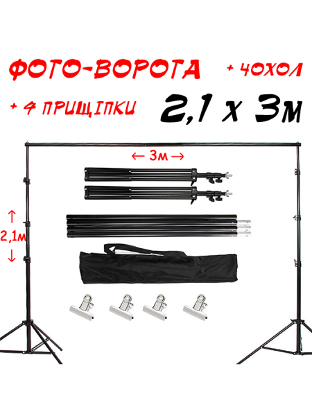 Фото-ворота 300х210см с прищепками