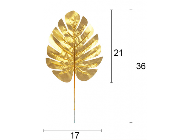 Лист монстеры 36 см