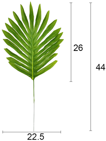 Лист пальмы 44 см 