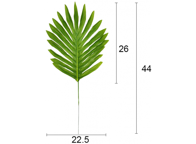 Лист пальмы 44 см 