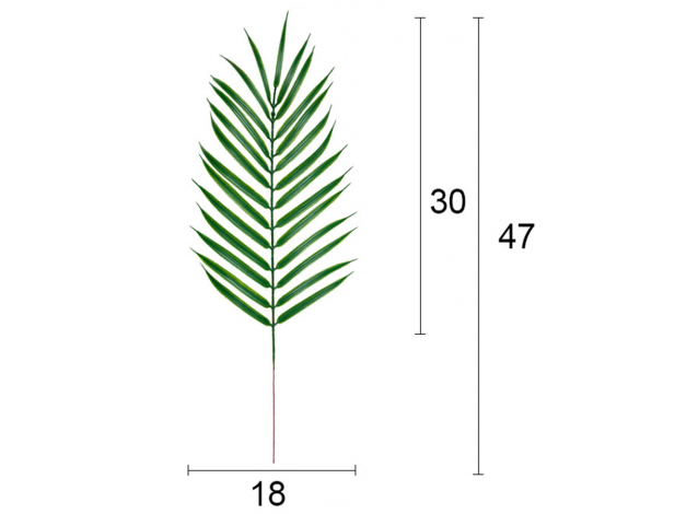 Лист пальмы 47 см 