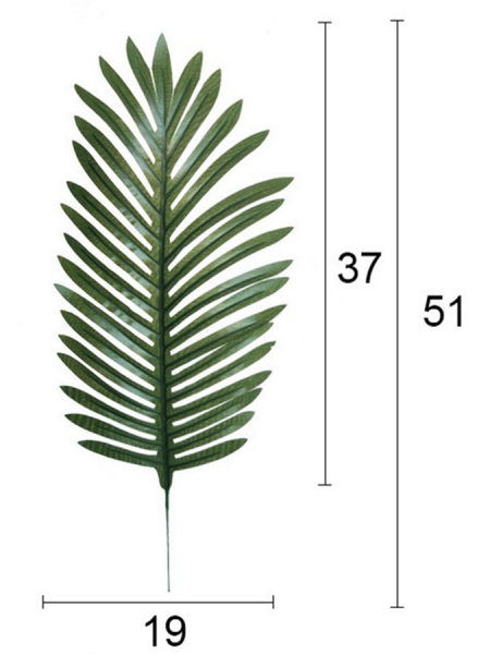 Лист пальмы 51 см 