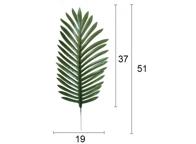 Лист пальмы 51 см 