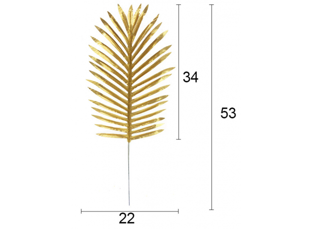 Лист пальмы 53 см 