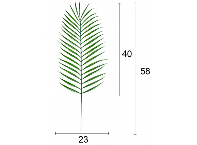 Лист пальмы 58 см 