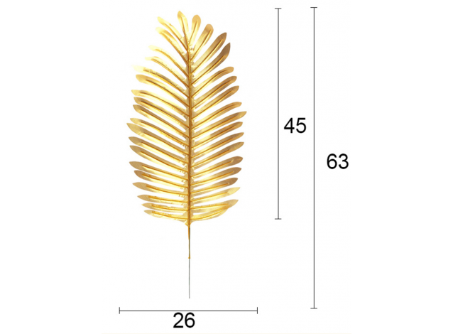 Лист пальмы 63 см 