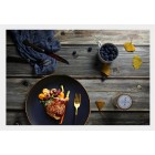 Двусторонний фотофон 57*87 см. Деревянные доски + белые рейки