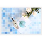 Двусторонний фотофон 57*87 см. Сине-белая мозаика + размытый цветной фон