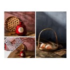 Фотофон серо-бирюзовый мазки краски + бордовые мазки краски на холсте