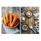 Фотофон старые доски с оранжевой краской + старые рейки с синей краской