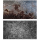 Двусторонний фотофон 57*87 см. Серый бетон + камень с разводами