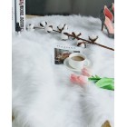 Меховый фотофон 50 х 40 см Белый
