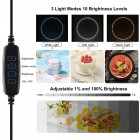 Фотобокс Puluz PU5041B 40x40x40см с кольцевой подсветкой + 6 фонов (лайтбокс для предметной макро съемки)