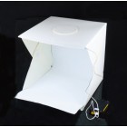 Фотобокс с подсветкой, 30 см, 2 фона (лайтбокс, фотокуб, lightbox, лайткуб, портативная мини фотостудия)