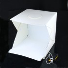 Фотобокс с подсветкой, 40 см, 2 фона (лайтбокс, фотокуб, lightbox, портативная мини фотостудия, лайткуб)