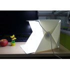 Фотобокс с подсветкой 24 см, 2 фона. (лайтбокс, фотокуб, lightbox, портативная мини фотостудия, лайткуб)