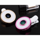 Mx-601 Набор линз Фишай, макро с LED подсветкой (selfie ring) для телефона, IPhone 