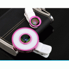 Mx-601 Набор линз Фишай, макро с LED подсветкой (selfie ring) для телефона, IPhone 