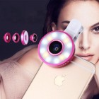 Mx-601 Набор линз Фишай, макро с LED подсветкой (selfie ring) для телефона, IPhone 