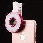 Mx-601 Набор линз Фишай, макро с LED подсветкой (selfie ring) для телефона, IPhone 