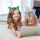 Навушники з вушками, що світяться (світяться тільки котячі вушка)